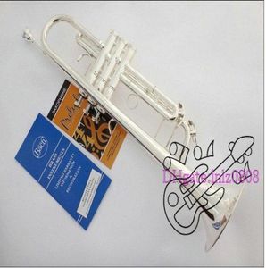 BachLT180S37 prata Bb trompete instrumentos de latão China 011773505