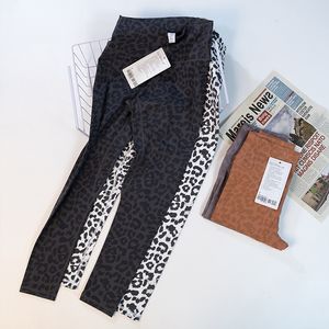 Ll leopardo impressão yoga leggings alinhar alta cintura calça apertado ajuste leggings calças esportivas roupas de fitness para mulher