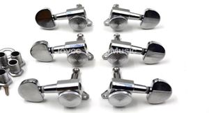 Chrome Semicircle Locking Acoustic Electric Guitar Tuning Pinns Tuners Machine Head 6R3L3R 8024902