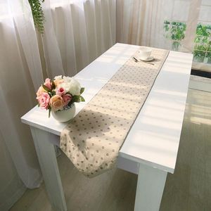 Table Runner Cover Towel Cotton Linen Painting Flower Floral Bed Garden Tassel Home El Restaurant Deal