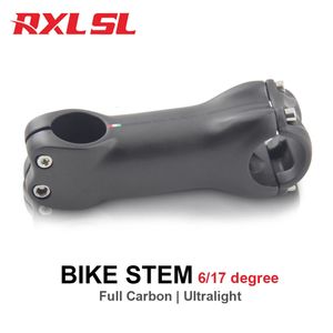 RXL SL Carbon MTB Bicycle Handlebar Stem UD Matte 617 Degree For Mountain Road Bike Mtb Power Accessorie 240325