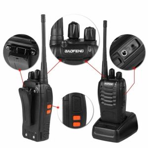 2PCS/SET WALKIE TALKIE BAOFENG BF-888S Двухстороннее радио BF 888S 16CH WOLKIE-TALKIE RADIOS TRAMSIVER UHF 400-470 МГц