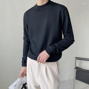 Mens Sweaters 8Colors Autumn Winter Solid Long Sleeve For Men Clothing 2023 All Match Loose Casual Knitted Pl Homme Streetwear Drop De Dhc6V