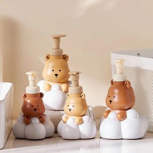 Liquid Soap Dispenser 250/500ml Fun And Functional Bathroom Accessory Cartoon Bear Foam Container For Hand Sanitizers Shampoo Shower Gel