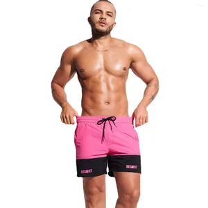 Shorts masculinos jd28 rosa verde sexy homens praia piscina natação maiôs nadar briefs biquinis verão surf esportes swimwear