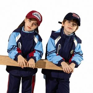 초등학교 유니폼 세트, 폭행 소송, 가을 및 겨울 어린이 스포츠는 수업 유니폼, 두꺼운 유치원 유니폼 k9yr#을 만난다.