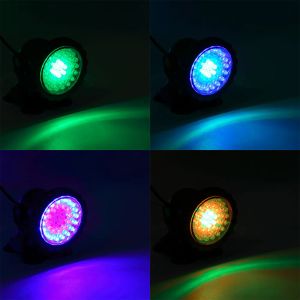 Waterproof Underwater Light RGB Color Changing 36 LED Spot Light Fountain Fish Tank Swimming Pool Pond Aquarium Garden Lamp