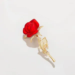 Spille creative Bella collezione di fiori di rose per donne Lady Pin Elegant Summer Design Party Regalo di San Valentino