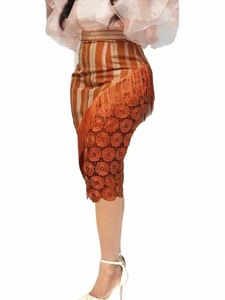 eleganta kjolar för kvinnor hög midja blyerts vintage tryckta tofsar kjolpaket höft lapptäcke kväll prom parti plus size jupe l8th#