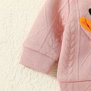 Set di abbigliamento per bambine, completo da 2 pezzi, felpa con cappuccio a maniche lunghe con ricamo alce e pantaloni elasticizzati, set di vestiti autunnali carini per bambini