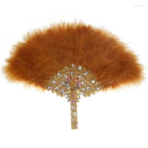 Party Decoration Luxurious African Dance Feather Fans Hand Fan Handmased For Wedding Gifttop