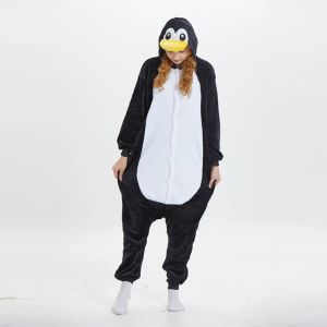 Unisex vuxna djur pyjamas varm sömnkläder groda panda tiger björn gris onesies pajamas halloween cosplay hemkläder anime dräkt