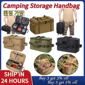 Tools Camping Storage Bag Multiple Purpose Carry Bag Large Capacity Camping Lamps Gas Stove Carry Bag Picnic Storage for Travel BBQ