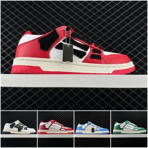 Top -Designer Skeleton Casual Skel Low Schuhe Schnür Trainer weiß schwarz blau grüne Skelettknochen Läufer Sportmaens Plattform Sneaker Männer Frauen Outdoor Sportschuhe