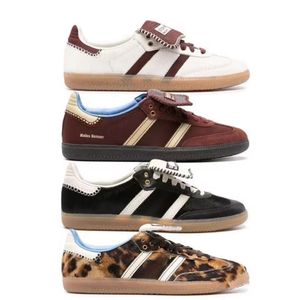 Designer leopard estampa de gama de gama de tênis Bonner Animal Casual Galês de Treinar Sapatos Homens e Mulheres Antelope Sapatos Especiais de Cadeia ao ar livre pequenos sapatos brancos