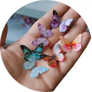 Fiori decorativi 20/50/100PCS Colore carino Mini 3D Farfalla Pendenti e Ciondoli Cabochon In Resina Scrapbooking Gioielli FAI DA TE Decorazione Del Mestiere Accessori