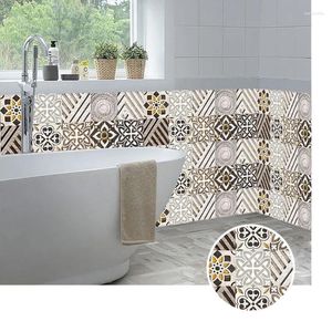 Adesivos de janela 3D adesivo de parede telhas 10 pcs casca e vara auto adesivo removível papel de parede na cozinha backsplash banheiro telha