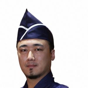 sushi Restaurant Japanese Chef Boat Cap Men Women Cuisine Chef Hat Hotel Kitchen Cooking Dust-Proof Winehouse Waiter Work Hat M7ns#