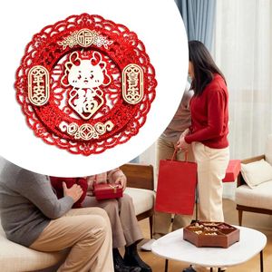 Party Decoration Year of the Dragon Stickers Ornament Window Clas Red Chinese For School Office Store Home Spring Festival