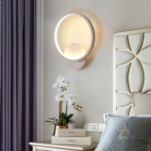 Nordiska akrylvägglampor Bredvid Reading Sconce Led Modern Wall Lamp Bedroom Restaurant Aisle Hall Belysningsinredning Dekor