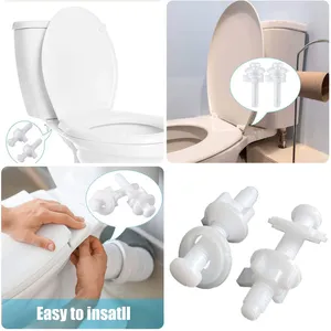 Toilet Seat Covers Lid Lock Cover Screw Plastic Old Fixing Accessories Bathroom