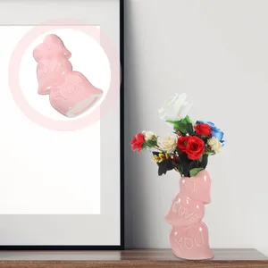 Vasos vaso de flor estilo moderno decorativo boho desktop cerâmica amor para sala de estar banheiro escritório