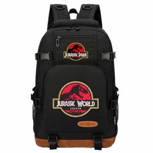 Nowy Jurassic World Park Boys Dziewczynki dla dzieci torby na książki szkolne kobiety Bagpack Teenagers Student Canvas Men Laptop Travel Plecak 65nf##