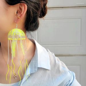 dangle earrings yuyu2pcs中国のタッセルシリコンクラゲの女性用diy diy