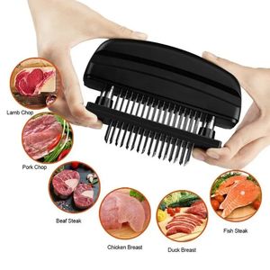 2024 48 Blad Needle Meat Meendizer Rostfritt stål Knife Meat Beaf Steak Mallet Meat Meendizer Hammer Pounder Cooking Tools