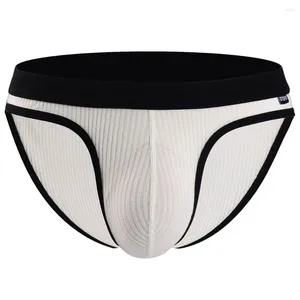 Underpants Men's Sexy U Convex Underwear Boxer Briefs U-Pouch Modal Soft Trunks Shorts Elastic Breathable Male Panties