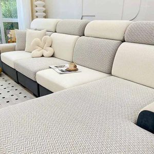 Stuhlhussen, leichte Luxus-Chenille-Sofa-Matratze, geometrisch, weich, elastisch, für Chaiselongue, Couch, Kissen, Schonbezug