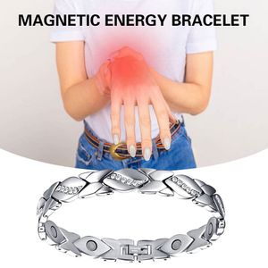 Braccialetti magnetici per donne artrite sollievo terapia dimmusione di terapia regolabile bracciale dono per le donne uomini