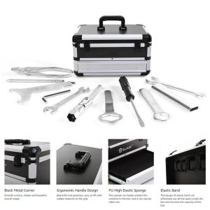 Portable Aluminum Alloy Tool Box with Drawer Toolbox for mechanics Hardware Tools Organizer Electrician Electric Drill Storage