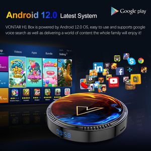 Vontar H1 Android 12 TV Box AllWinner H618サポート8K 4K HDR10+ BT5.0+ WIFI6 Google Voice Media Player Set Top Box 2GB 16GB 32GB