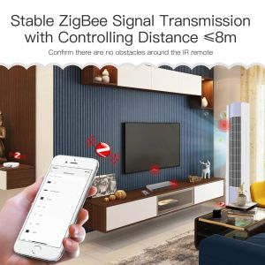 Moes Tuya Zigbee WiFi Smart IR Remote Control Remoto Infrared Remote per Smart Home Works con Alexa Google Home