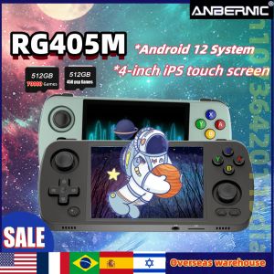 Anbernic RG405M RG353M System System IPS IPS сенсорный экран CNC Алюминиевая ручная игра 512G 70000+ игр подарки на день рождения PSP PS2