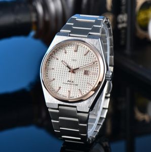 Homens Tissotitys 1853 Relógio Designer Movimento de quartzo de luxo PRX Relógios Qualit Tamanho de 42mm Strapia de aço inoxidável Sapphire Orologio Men PRX Wristwatches #7788