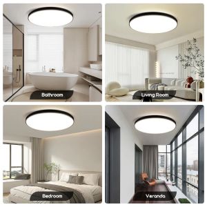 Lampada a soffitto a LED Luce a soffitto a LED moderna a LED LED LED LED ROULD 30W 15W ILLUMINAZIONE IN IN INDITENZA BIANCO BIANCO BIANCO DI BIANCO 110V 220V