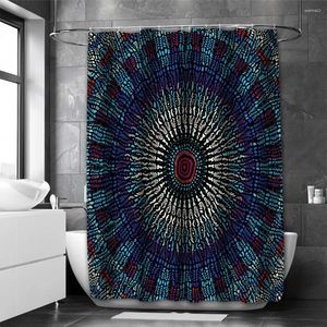 Shower Curtains Mandala Bathing Curtain Bathroom Nordic Green Leaf Waterproof With 12 Hooks Home Deco Free Ship