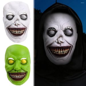 Dekoracja imprezowa Halloweenowa maska ​​demon horror kostiumów anime cosplay rekwizyty na nakrycia głowy ubieraj się do zapasów