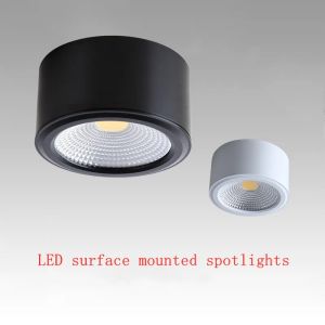 Dimmbare Oberflächenmontage Downlight Deckenleuchte 7W9W12W15W18W AC85-265V COB Down LED LED LEAD LICHT INNERHALTEN