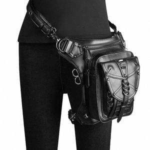 Steampunk Nuovi Uomini Borsa da donna Borsa a spalla singola Menger Borsa da donna Borsa per il tempo libero all'aperto Mobile Phe Vita Banana Fanny Pack k7kR #