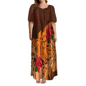 Partykleider 2024 Mode Damen Benutzerdefiniertes polynesisches Kleid Lässiger großer Rock Lose