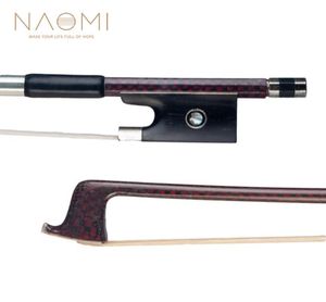 NAOMI Violin Bow 44 Carbon Fiber Bow For 44 Full Size Violin W Paris Eyes Violin Bow Parts Accessories New2158480