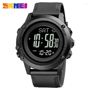 Armbandsur SKMEI 1793 Outdoor Digital Watch for Men Sport Compass Pressure Waterproof Calorie Pedometer Militär elektroniska män