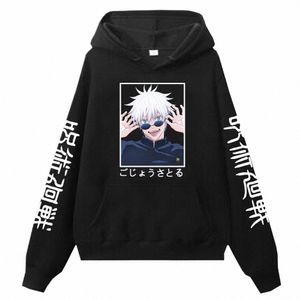 japan Anime Jujutsu Kaisen Gojo Satoru Printed Men Women Hoodies Plus Size Sweatshirt Streetwear Boy And Girl Winter Pullover 18hX#