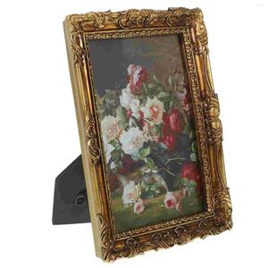 Frames European Retro Resin Po Frame Vintage Style Picture Small Baby Desk