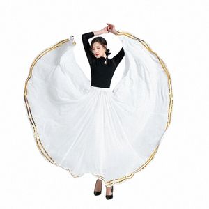 dance Skirt For Women Traditial Square Dancewear Elegant Stage Performance Skirt Flamenco Skirt Female Belly Dance Costume A7ax#