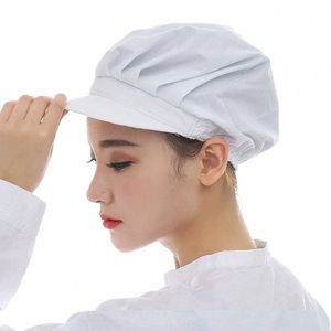 chef Hat Female Food cap/Cloth cap breathable sanitary dust cap men and women workshop canteen hat chef hat breathable Cloth cap i5mi#