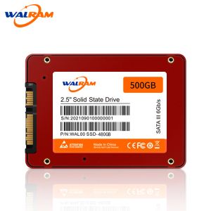 Walram SSD 500 GB 256 GB 2,5 Zoll SATA3 III SSD 120 GB 1 TB HDD Interner Festkörper -State -Laufwerk für Laptop -Desktop